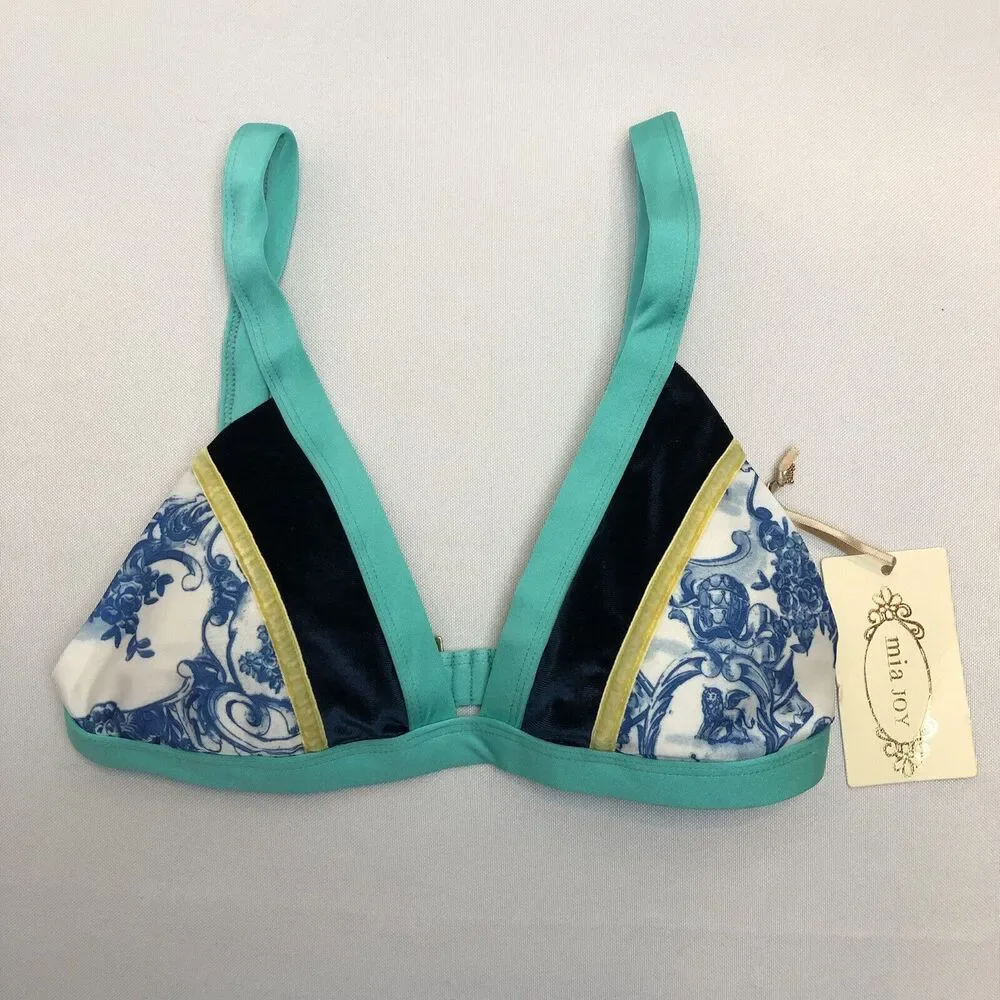 Mia Joy Joyfolie Rania Small Swimsuit Bikini Top S New NWT